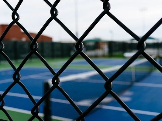 Pagar Rantai Lapis Vinyl Ukuran 6 6 Kaki Tinggi Gulungan 50 Kaki