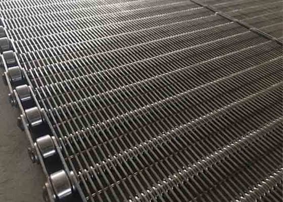 Gelas makanan Stainless Steel Eye Link Belt SS304 SS316 Luas yang disesuaikan