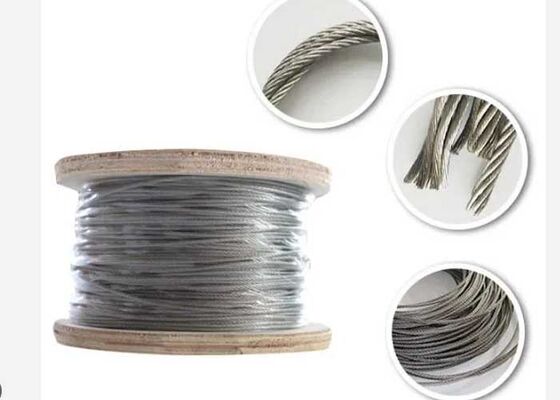 Kabel baja tahan karat 304 yang dilapisi nilon (7x7 Konstruksi)