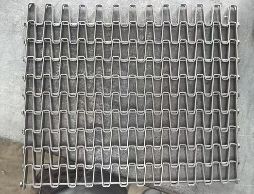 Suku Cadang Sabuk Konveyor Logam Pin Perantara SUS304 Diameter Batang 3mm Tinggi Strip 9.4mm Pitch Spiral