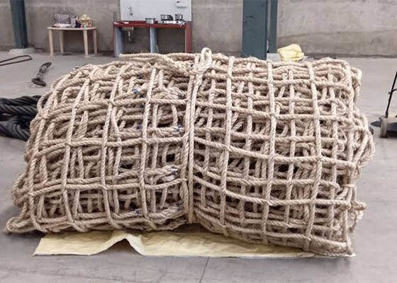 20m*20m Panjang Helikopter Landing Sisal Tali Helideck Safety Net CAP 437 Standar